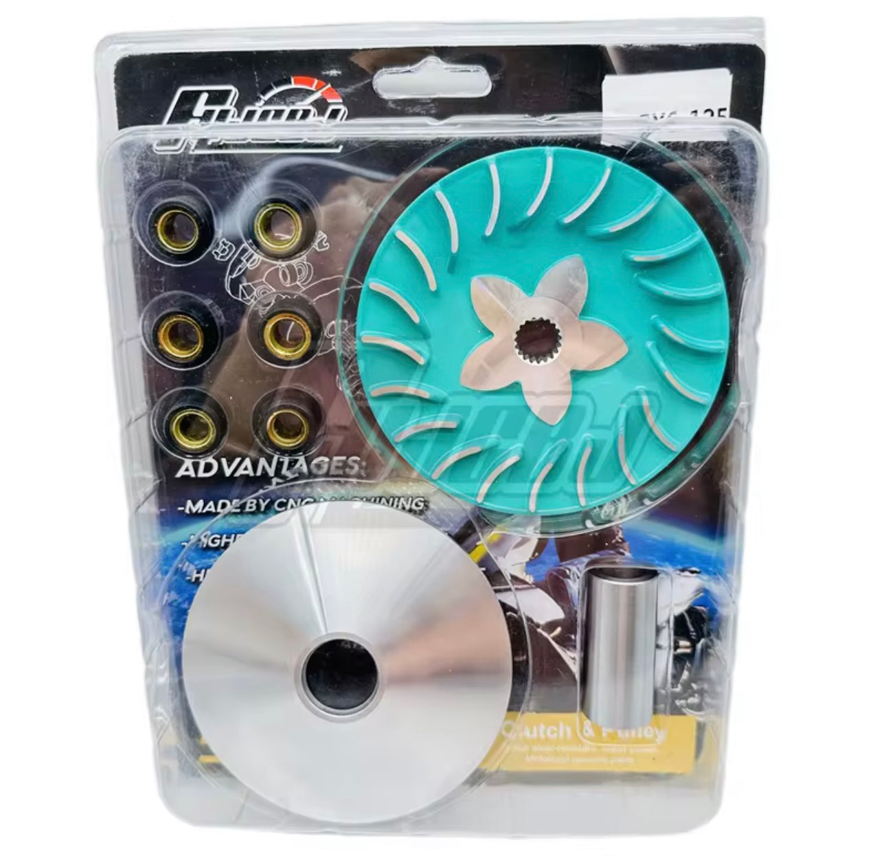 Racing Motorcycle Parts Scooter Variator Kit With Roller Weights Drive Face Pulley for KYMCO Gy6125 150cc